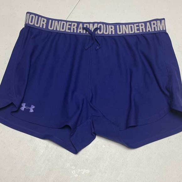 Under Armour Pants - Under Armour Women's Small Purple Athletic Running Yoga 3” Shorts